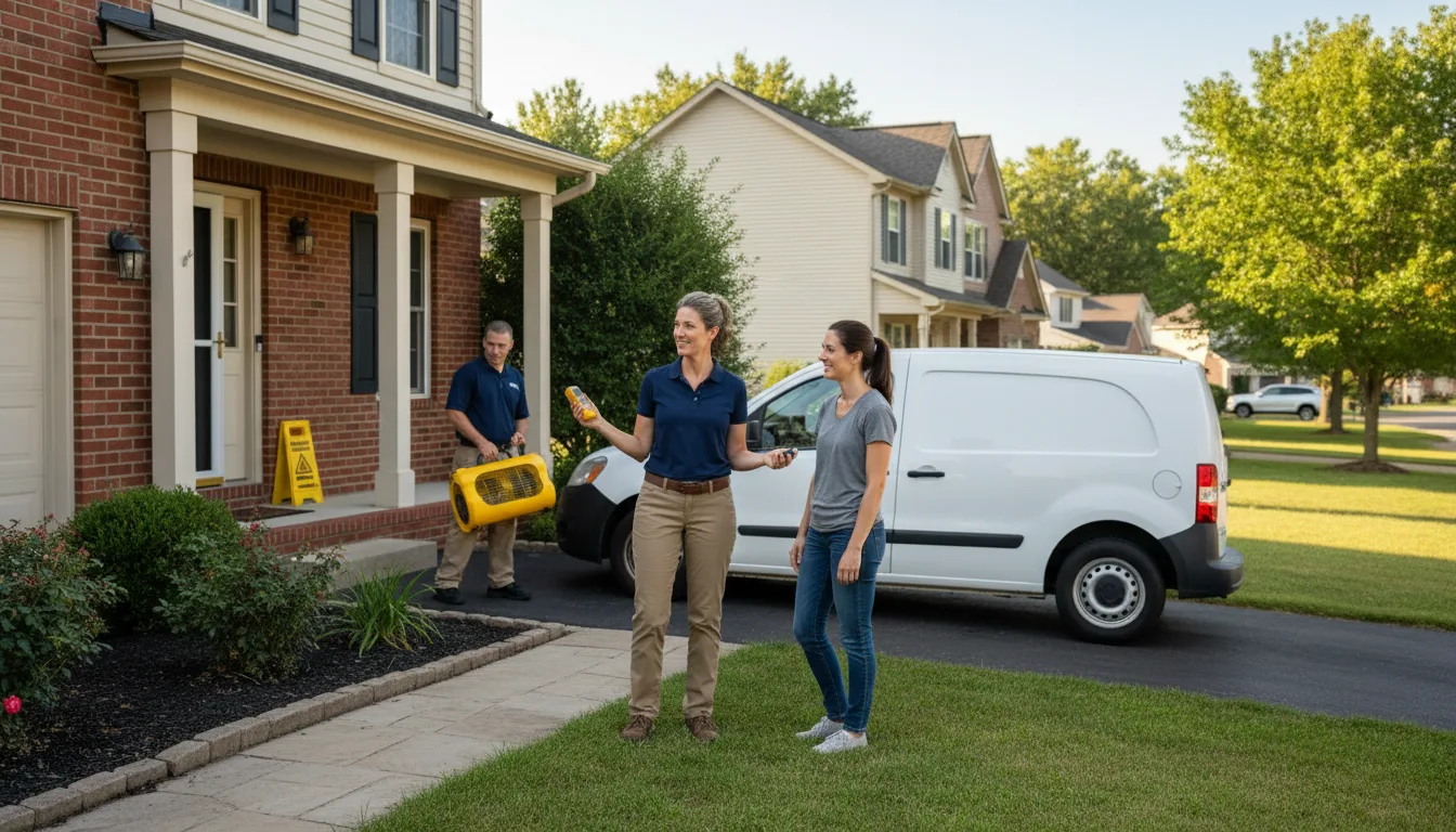 Residential water damage restoration in Seibert, CO